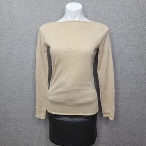 RALPH LAUREN CASHMERE/SILK TOP, SIZE M